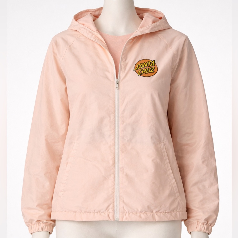 Santa Cruz Skateboards Kids Light Pink Raincoat